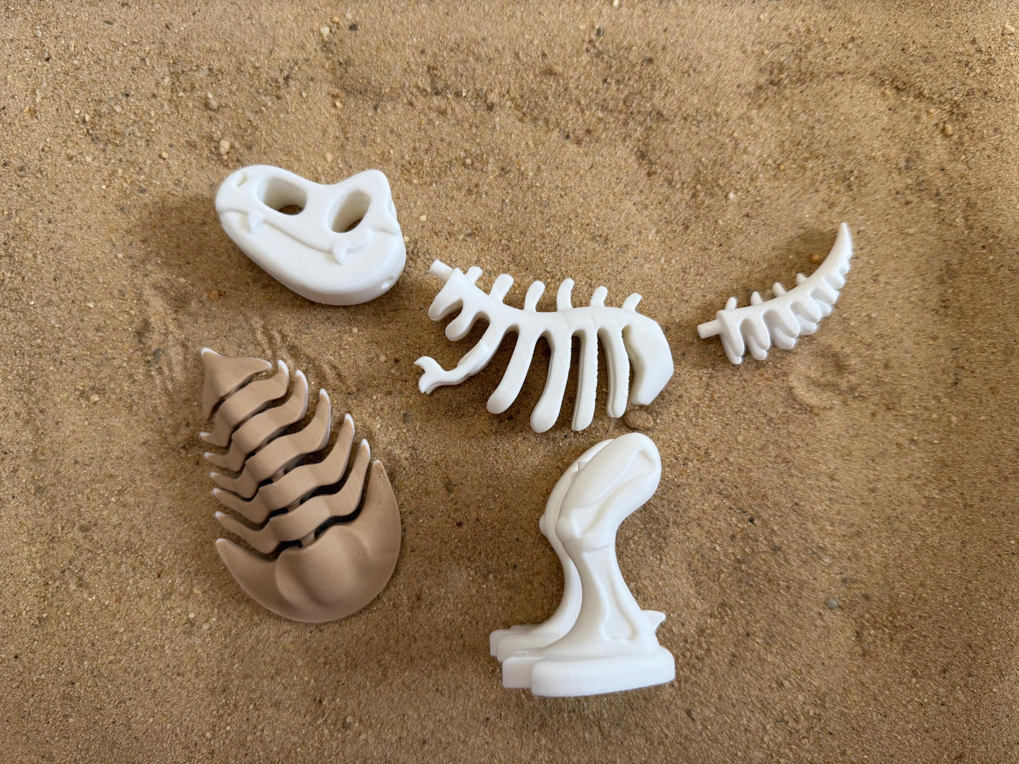 Dinosaur Fossil Dig Sensory Bin - Montessori Excavation Activity Kit for Kids | STEM Learning & Pretend Play | Flisat Filler | Busy Bin