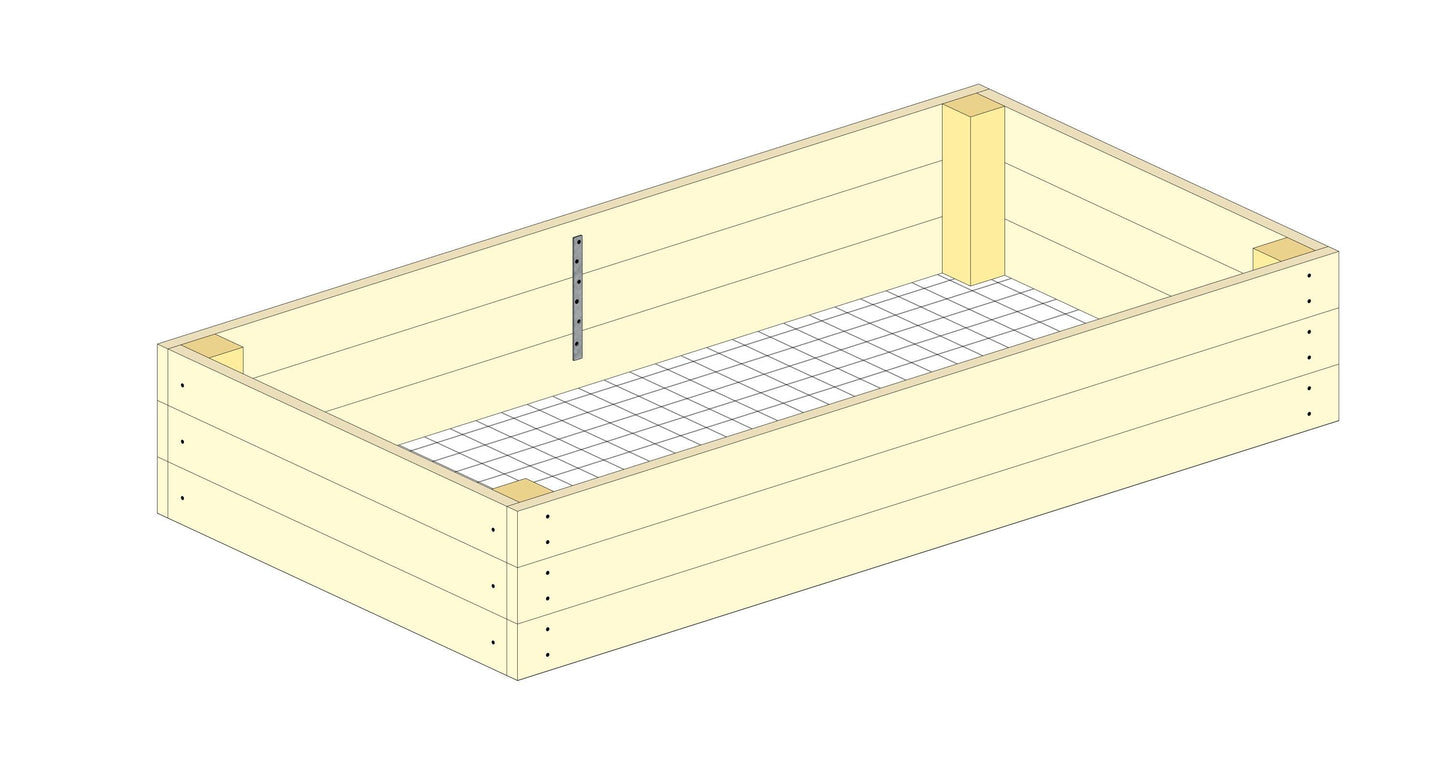 DIY Cedar Garden Bed Plan: 4x8 & 4x4 Raised Planter Box (PDF) + Build Videos