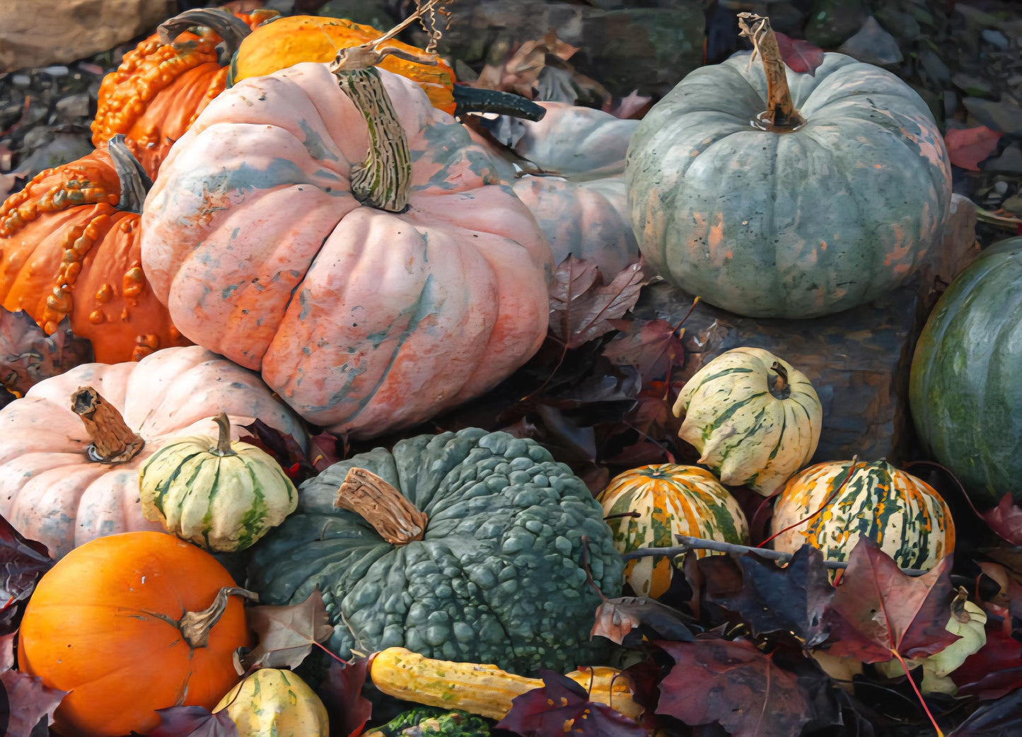 Mixed Pumpkin Seeds, Over 20 Different Types of Pumpkins, Non GMO, Organic
