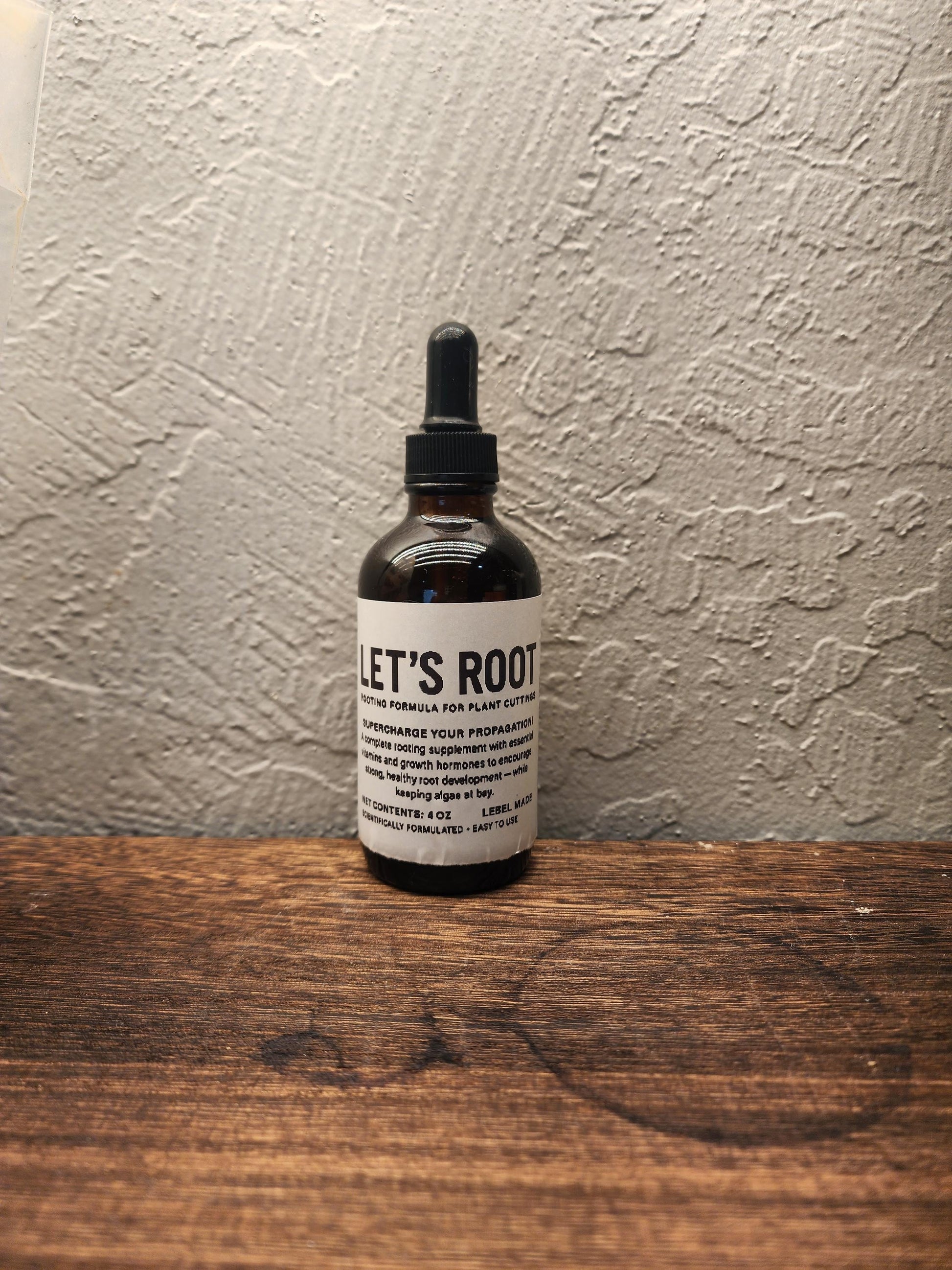 Let’s Root Plant Cutting Rooting Formula | 4 oz Bottle | Propagation Supplement for Water, Soil, LECA