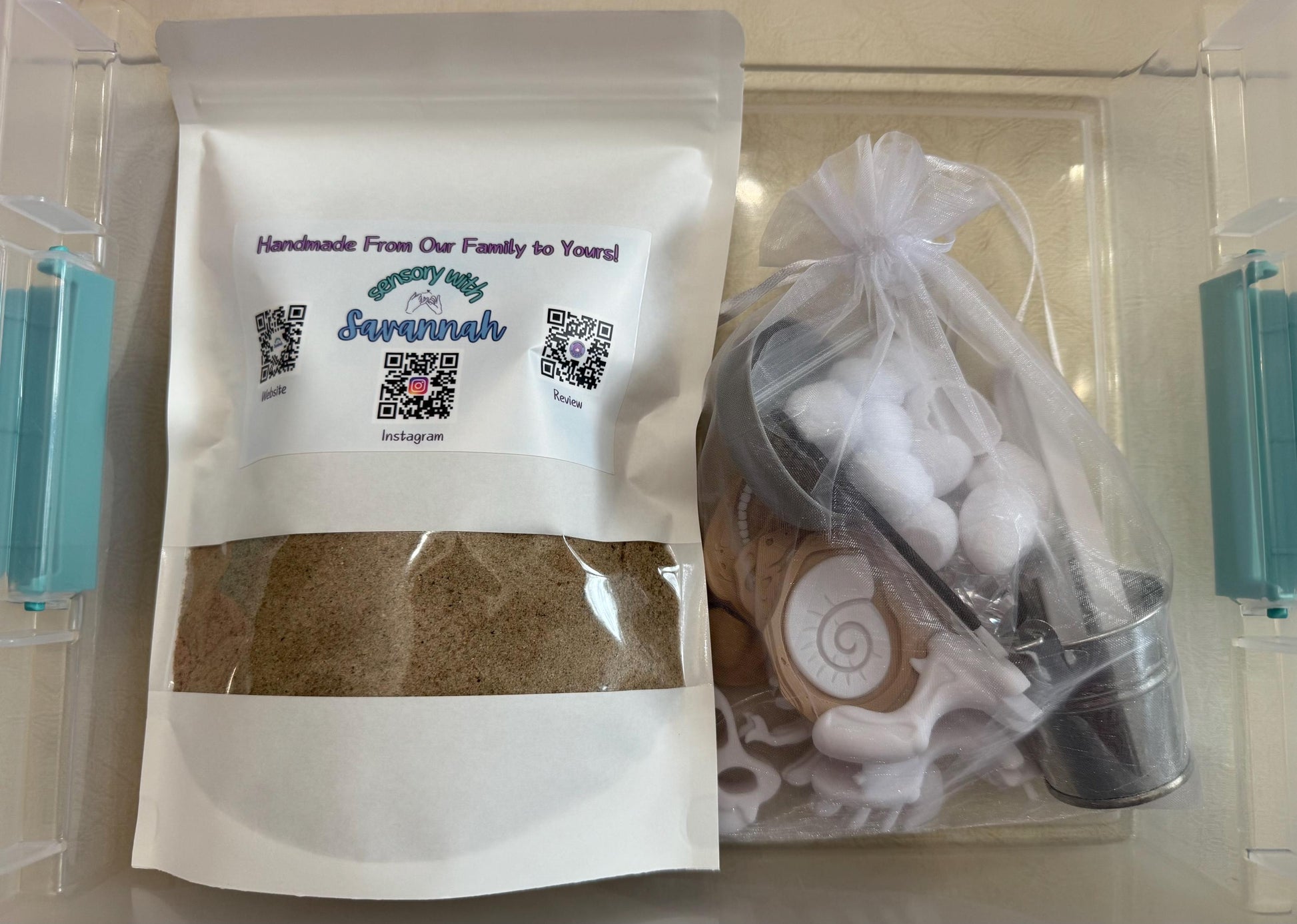 Dinosaur Fossil Dig Sensory Bin - Montessori Excavation Activity Kit for Kids | STEM Learning & Pretend Play | Flisat Filler | Busy Bin