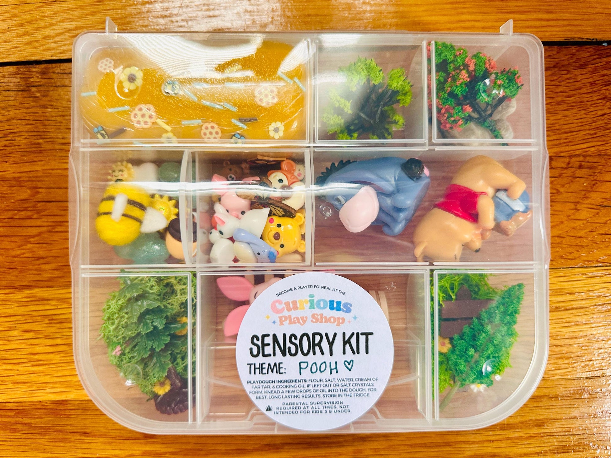 Winnie the Pooh Sensory Kit: Homemade Playdough Kit
