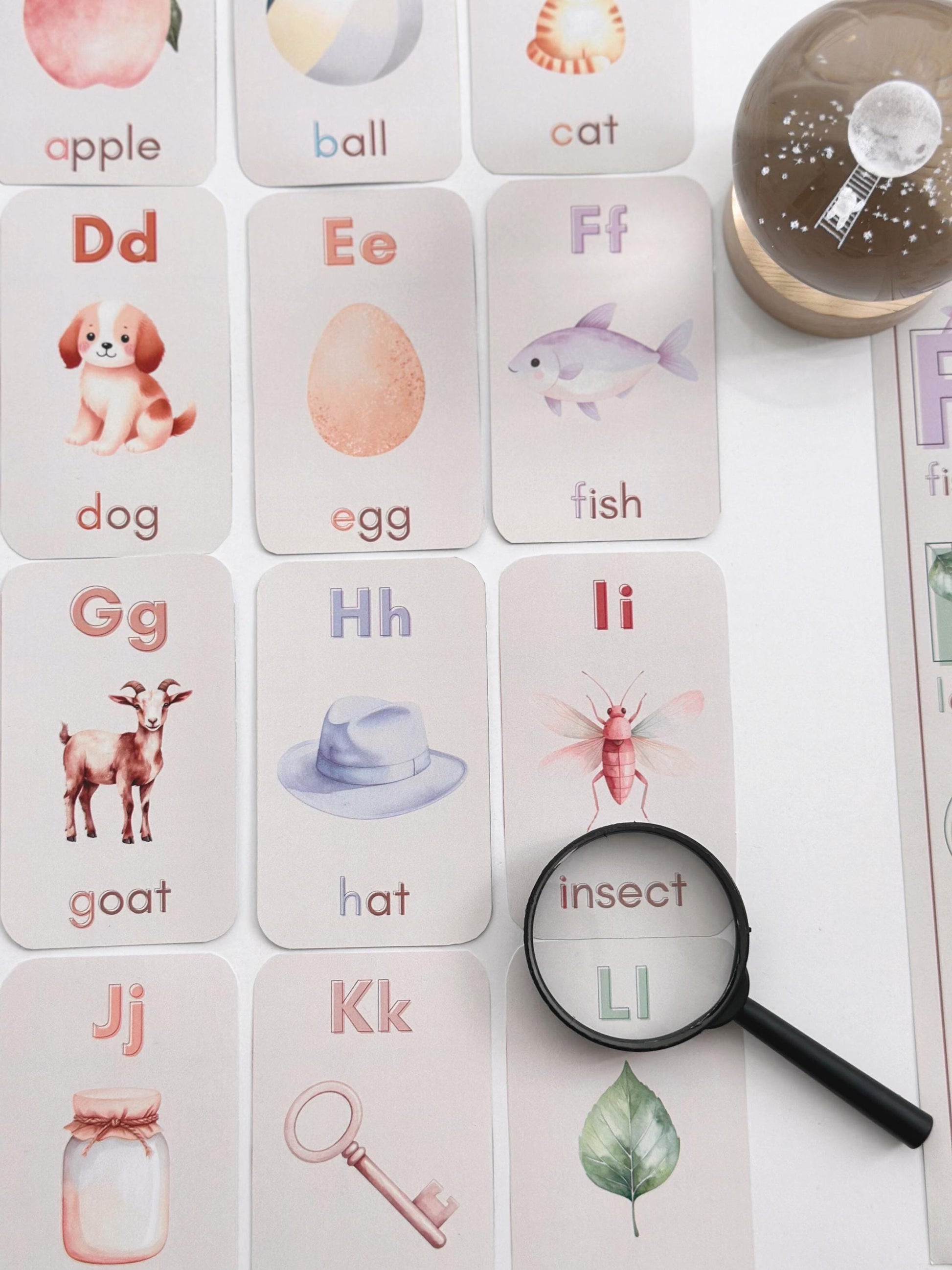 Printable Montessori Alphabet Learning Bundle PDF – Watercolor ABC Flashcards, Tracing Worksheets & Preschool Activities