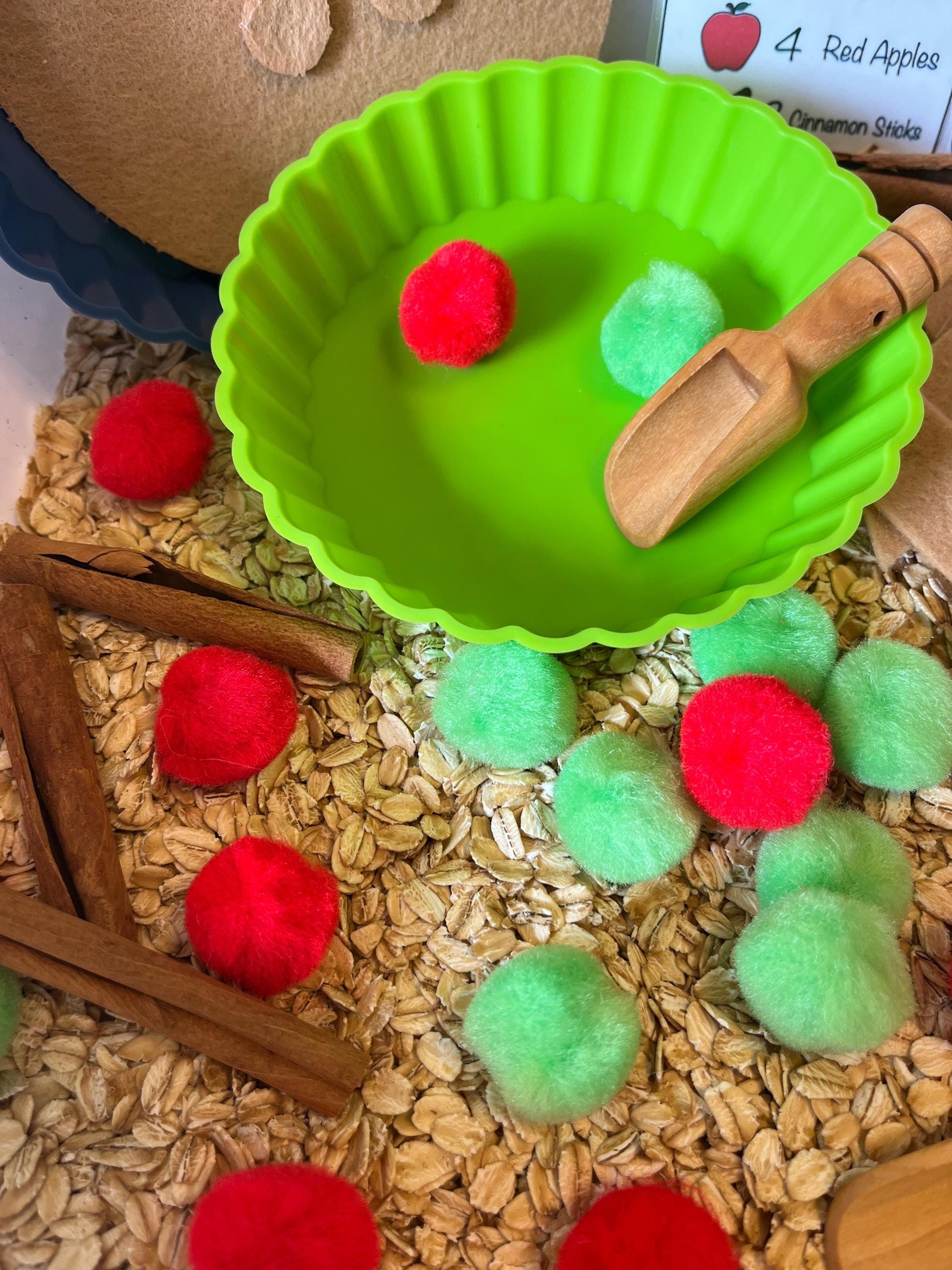 Make a Apple Pie | Sensory Bin | Preschool Fall Unit Study Game | Homeschool Learning