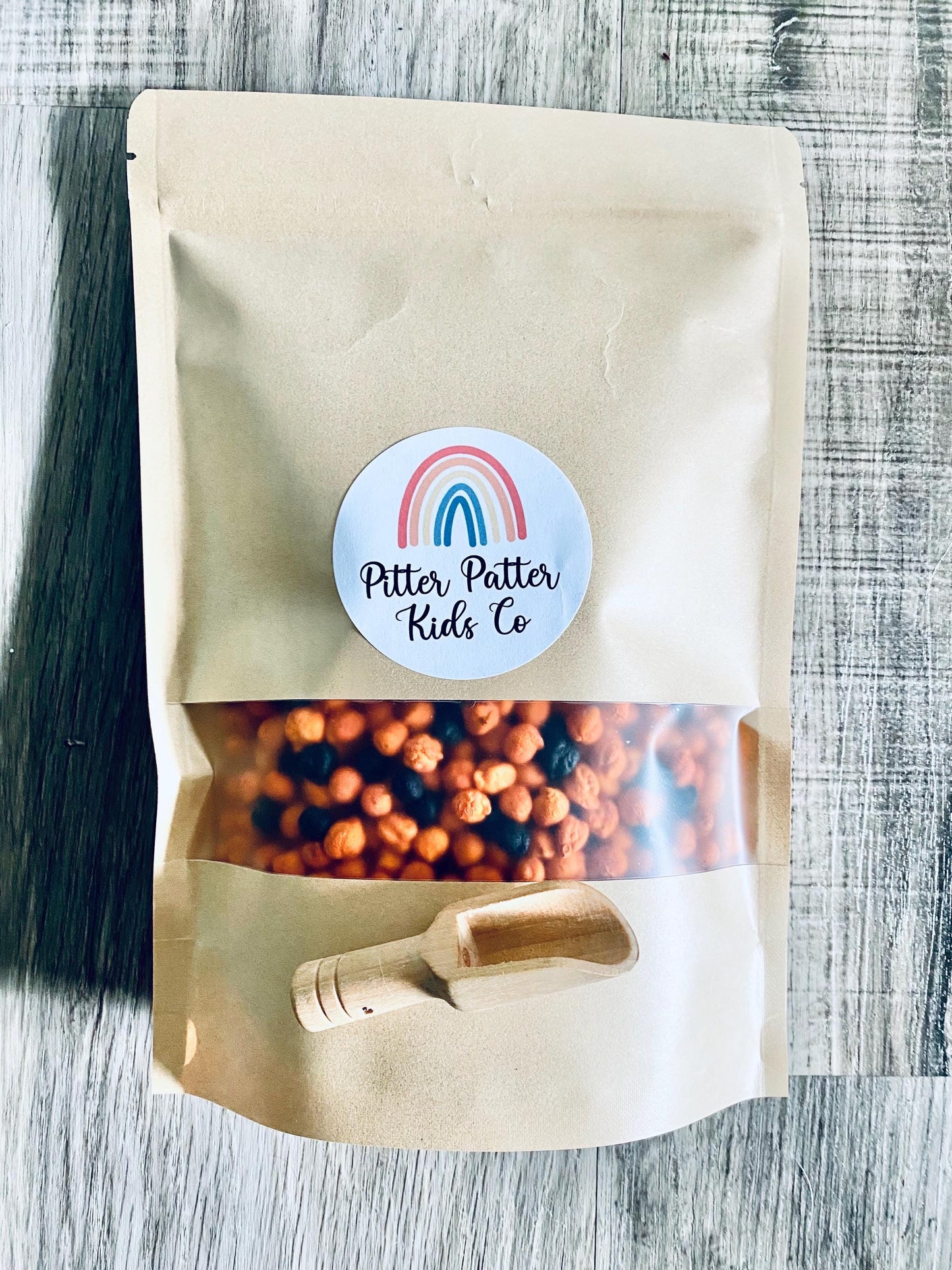 Sensory Bin Filler-Colored Chickpeas with scoop-choose your color!