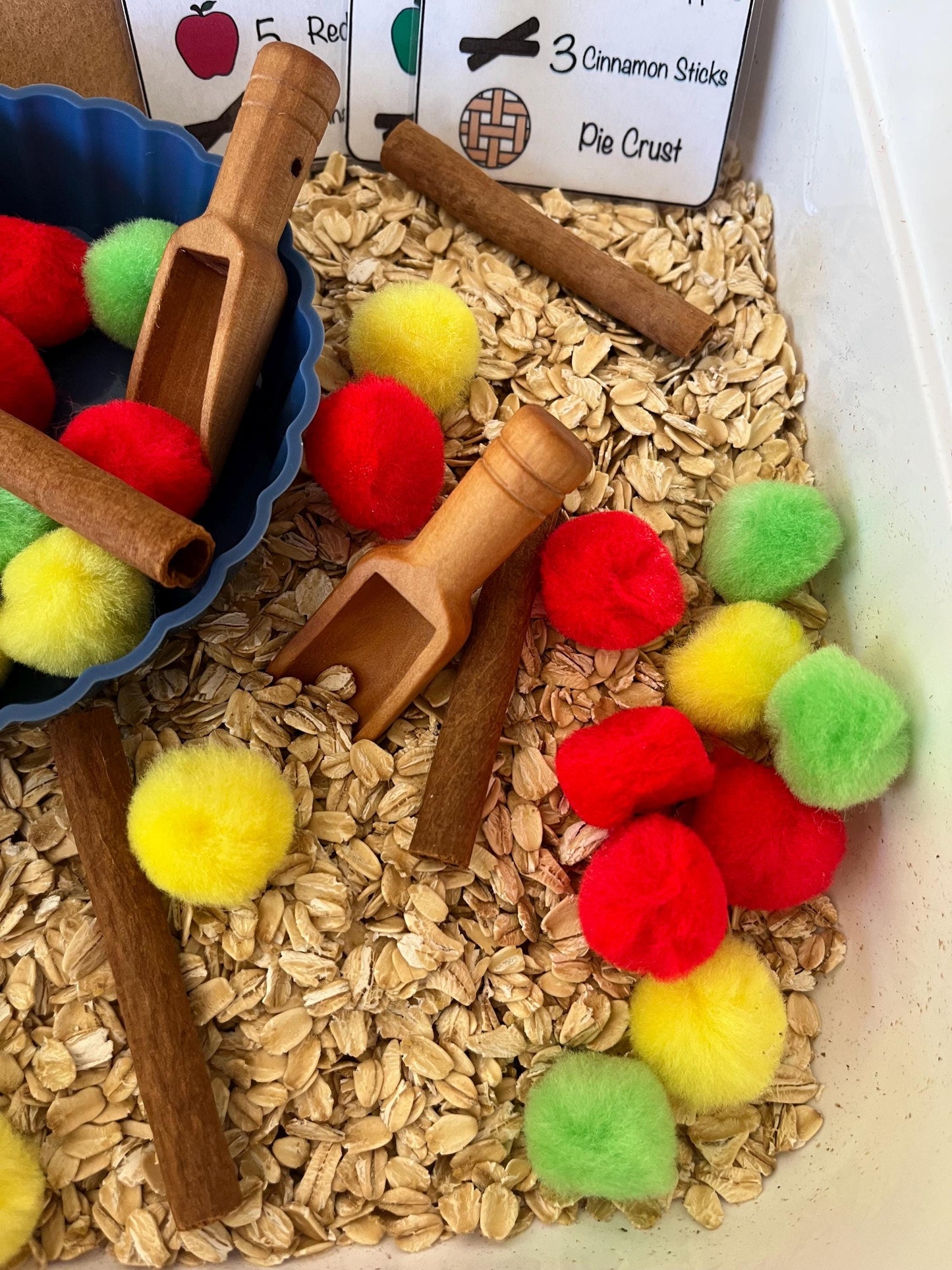 Make a Apple Pie | Sensory Bin | Preschool Fall Unit Study Game | Homeschool Learning