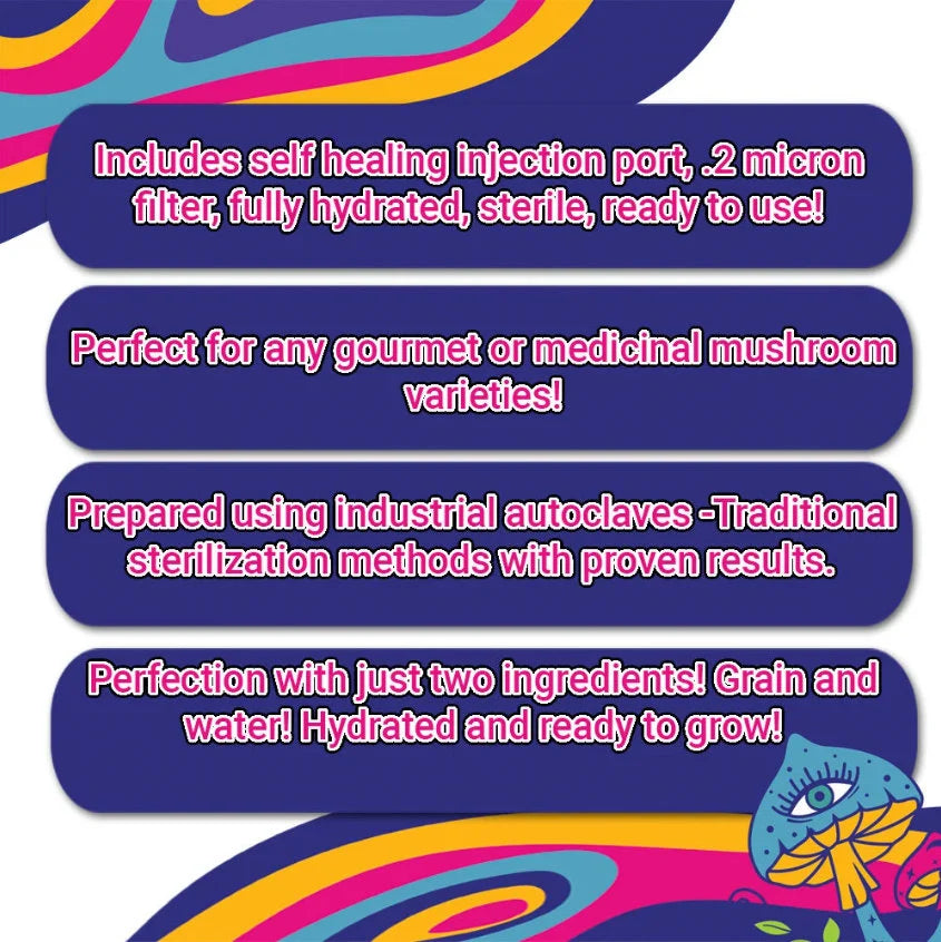 FIVE Magical 5lb All In One Mushroom Growing Bags discounted listing!
