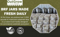 BRF Jars Brown Rice Flour Mushroom Substrate (12 Pack)