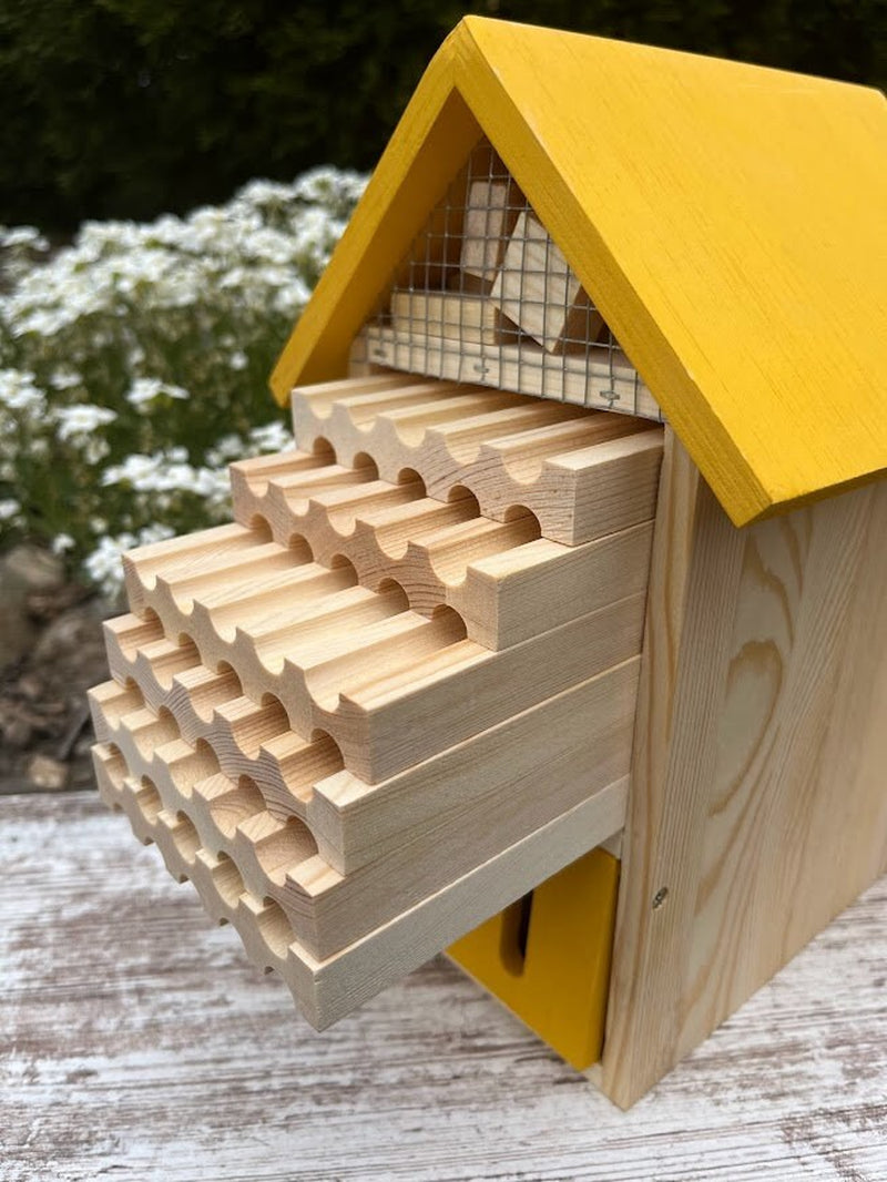 Grand Pollinator Hotel: Multi-Room Insect Habitat for Mason Bees