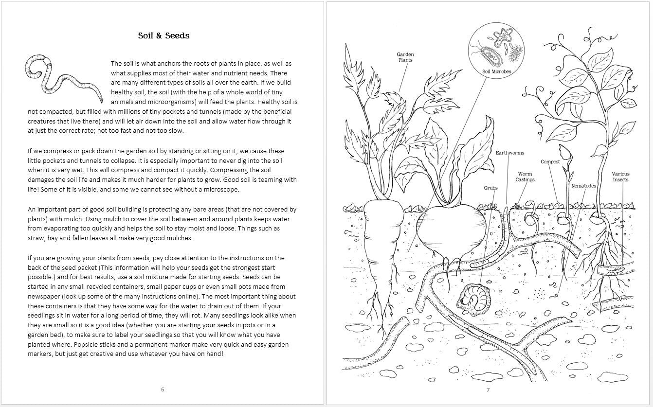 DIGITAL PDF Version - Garden Journal for Kids - 8.5 x 11 and A4 Size Formats