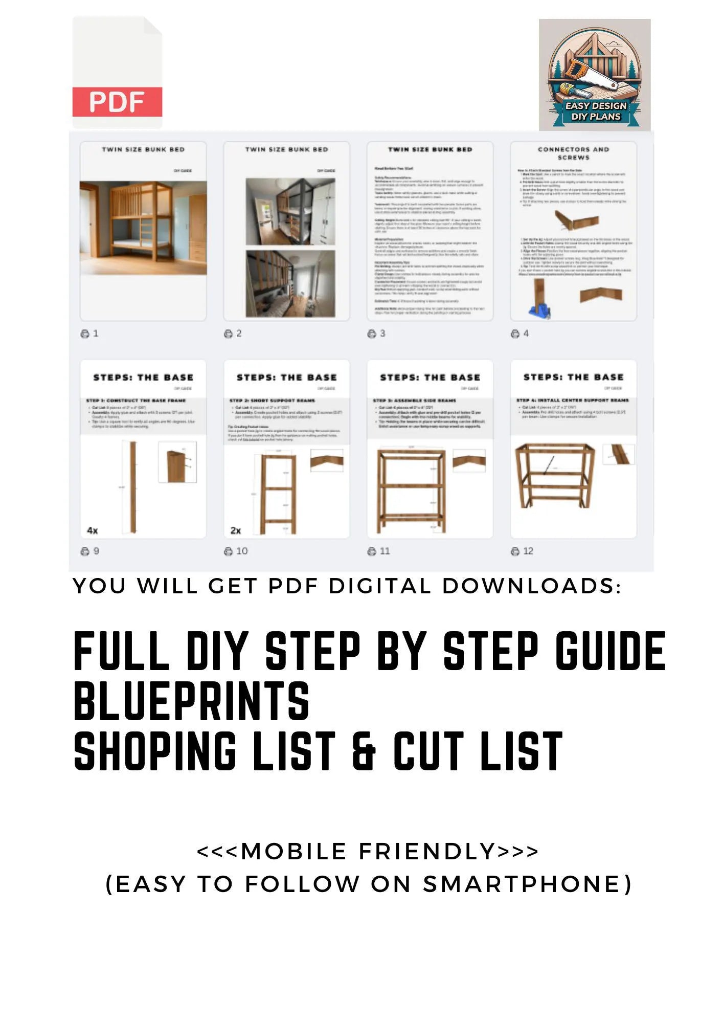 Raised Garden Bed DIY Plan – 96x32" Outdoor Planter Woodworking PDF