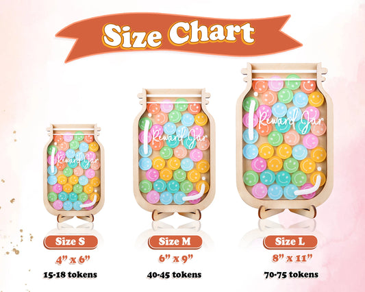 Magnetic Reward Jar, DIY Potty Training Toddler Gift, Chore Chart for Kids Star Reward System, Back to School Gift, Fridge Magnet