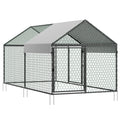 Uimoso Metal Chicken Coop with Cover for 4-6 Chickens3.3x6.