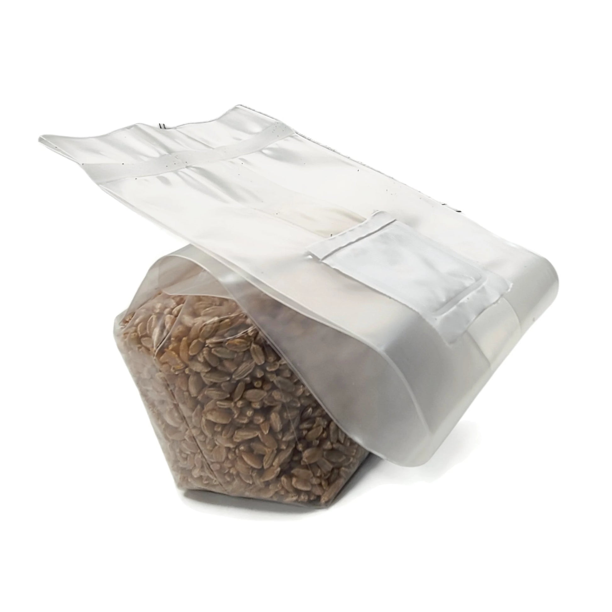 Sterilized Rye Grain Bags: Organic Mushroom Substrate with Self-Healing Injection Port