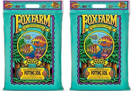Ocean Forest Potting Soil, 12qt – Light, Aerated Texture, Designed for All Container Plants – pH Adjusted for Optimal Nutrient Uptake, Effectively Retains Moisture (12 Quart (2 Pack))