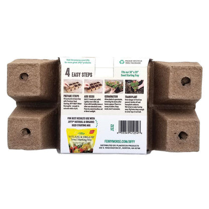 Peat Strips Seed Starter Kit , 50 Pots , Jiffy