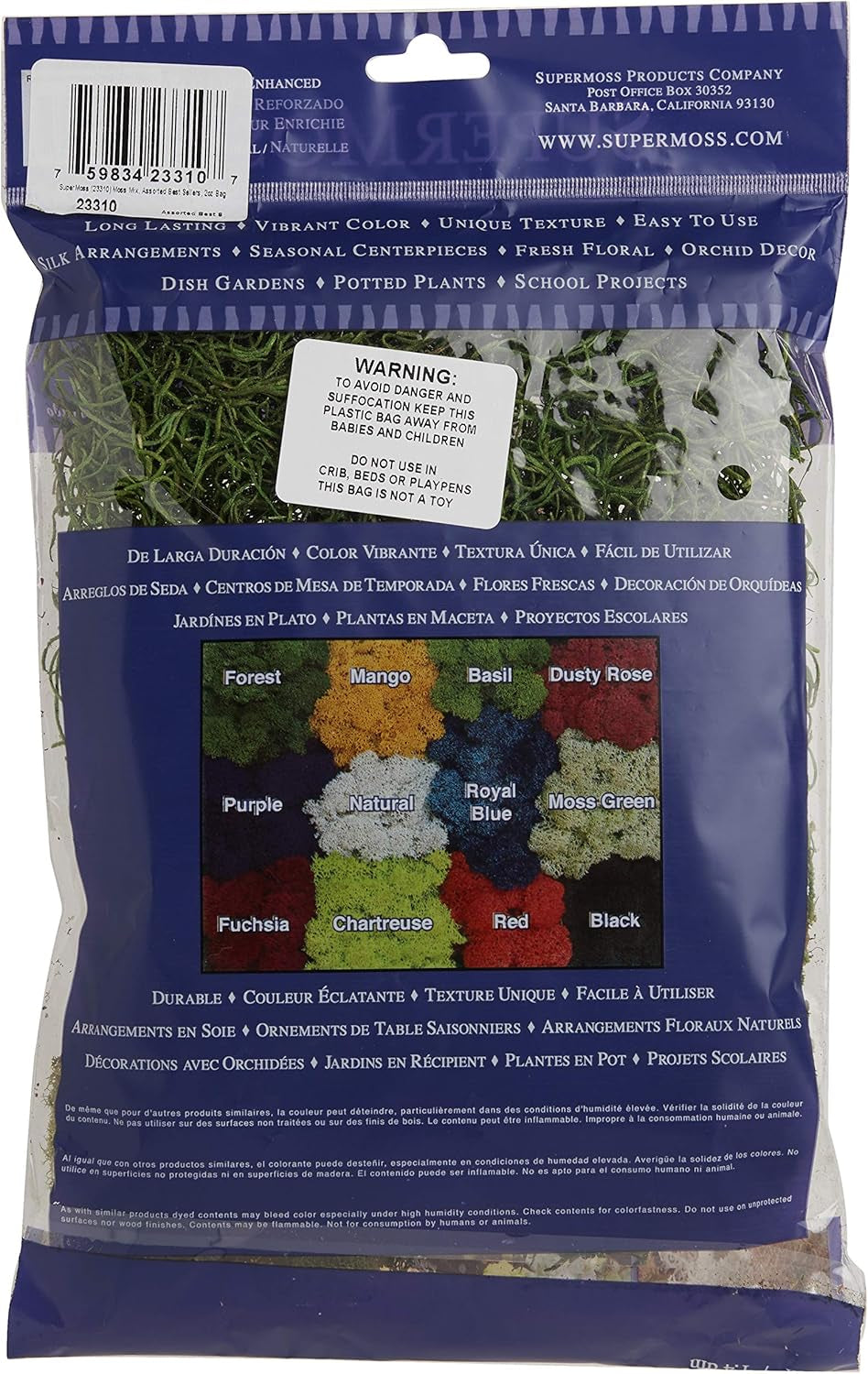 (23310) Moss Mix - Best Sellers, 80.75 Cubic Inch Bag (Appx. 2 Ounce)
