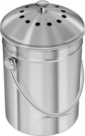 Compost Bin with Lid and 1.3 Gallon Compose Spare Charcoal Filter Utopia Kitchen