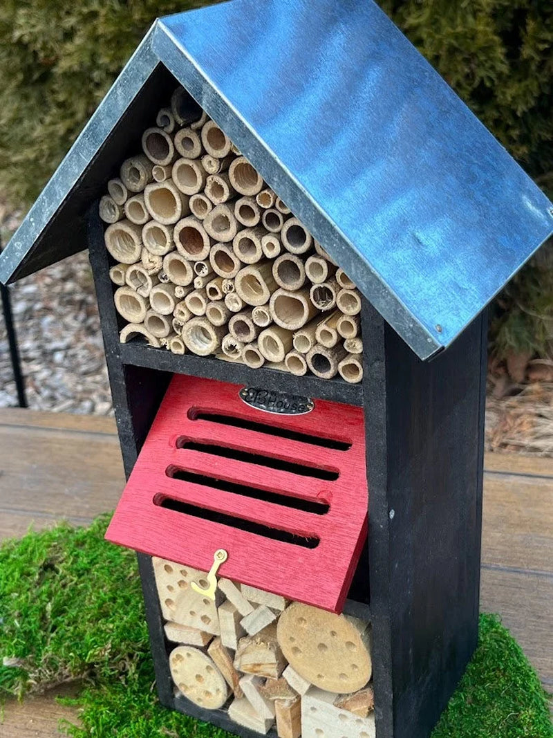 Holiday II Multi-Room Pollinator Hotel: Native Bee & Insect Habitat