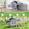 2-Tier Wood Chicken Coop, 80