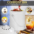 Compost Bin with Lid and 1.3 Gallon Compose Spare Charcoal Filter Utopia Kitchen