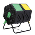 Compost Tumbler Bin 37Gal Outdoor Composter Fast Create Fertile 360°Dual Chamber