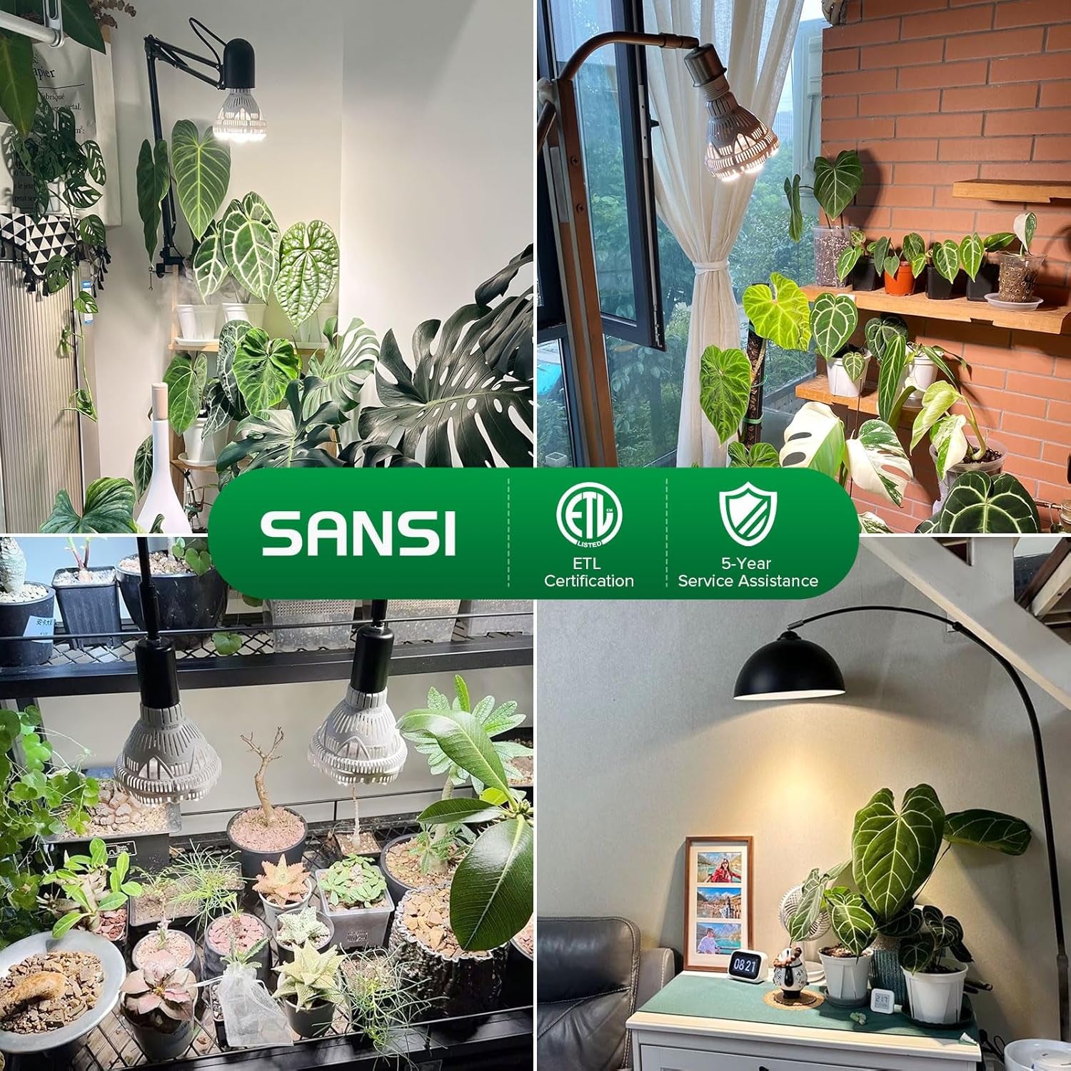 Grow Lights for Indoor Plants Full Spectrum, 36W Grow Light Bulb (400 Watt Equivalent) with Optical Lens for High PPFD, PPF 65.6 umol/s LED Energy Saving Plant Light Bulb for Seeding and Growing