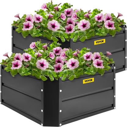 VEVOR Galvanized Raised Garden Bed Planter Box for Plant Flower Vegetable