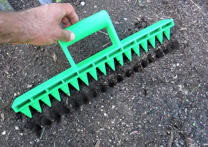 Seed-In Soil Digger and Soil Spacer for Planting Seeds