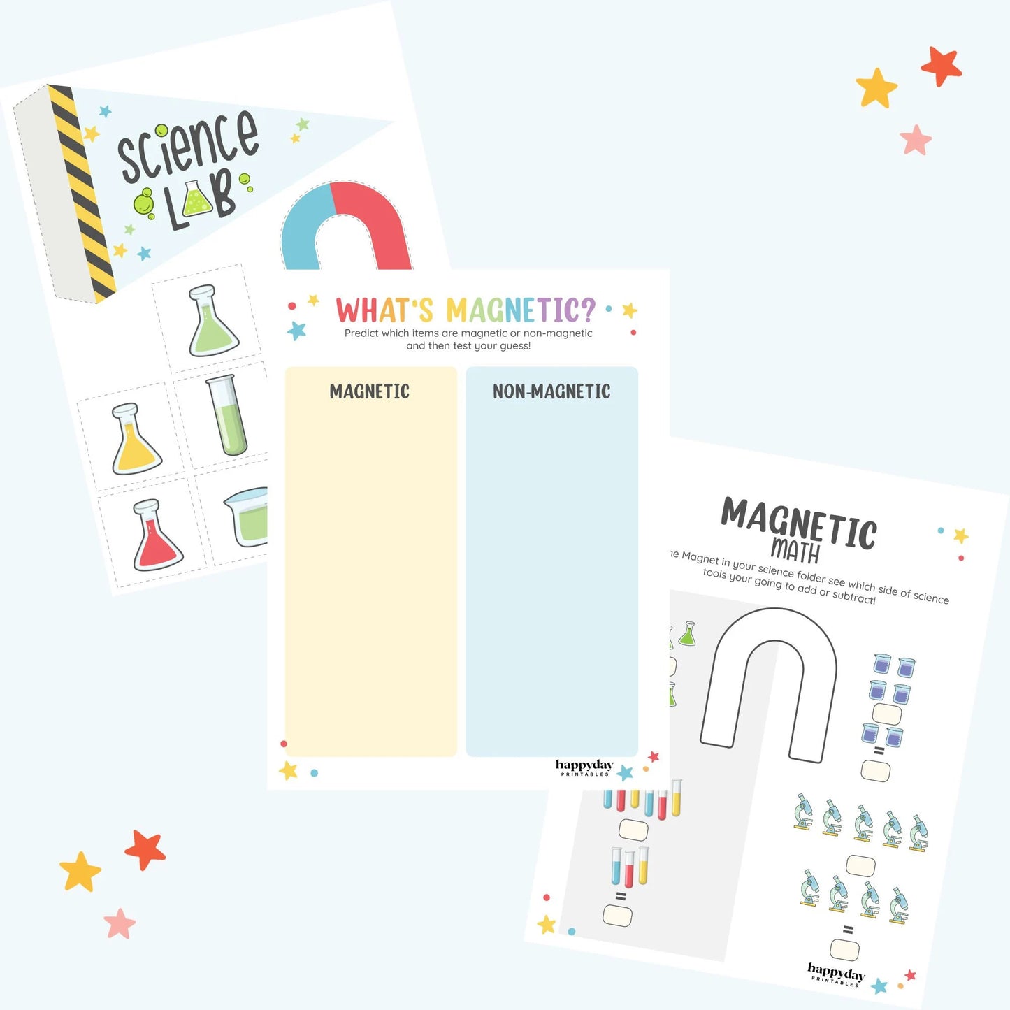 Science Lab Printable Pack • Mad Scientist Party • Science Activities for Kids • Printable Science Activity Pack • STEM learning pack