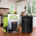 Compost Bin with Lid and 1.3 Gallon Compose Spare Charcoal Filter Utopia Kitchen
