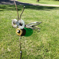 Lightning Bug Firefly Light Bulb Recycled Yard Art