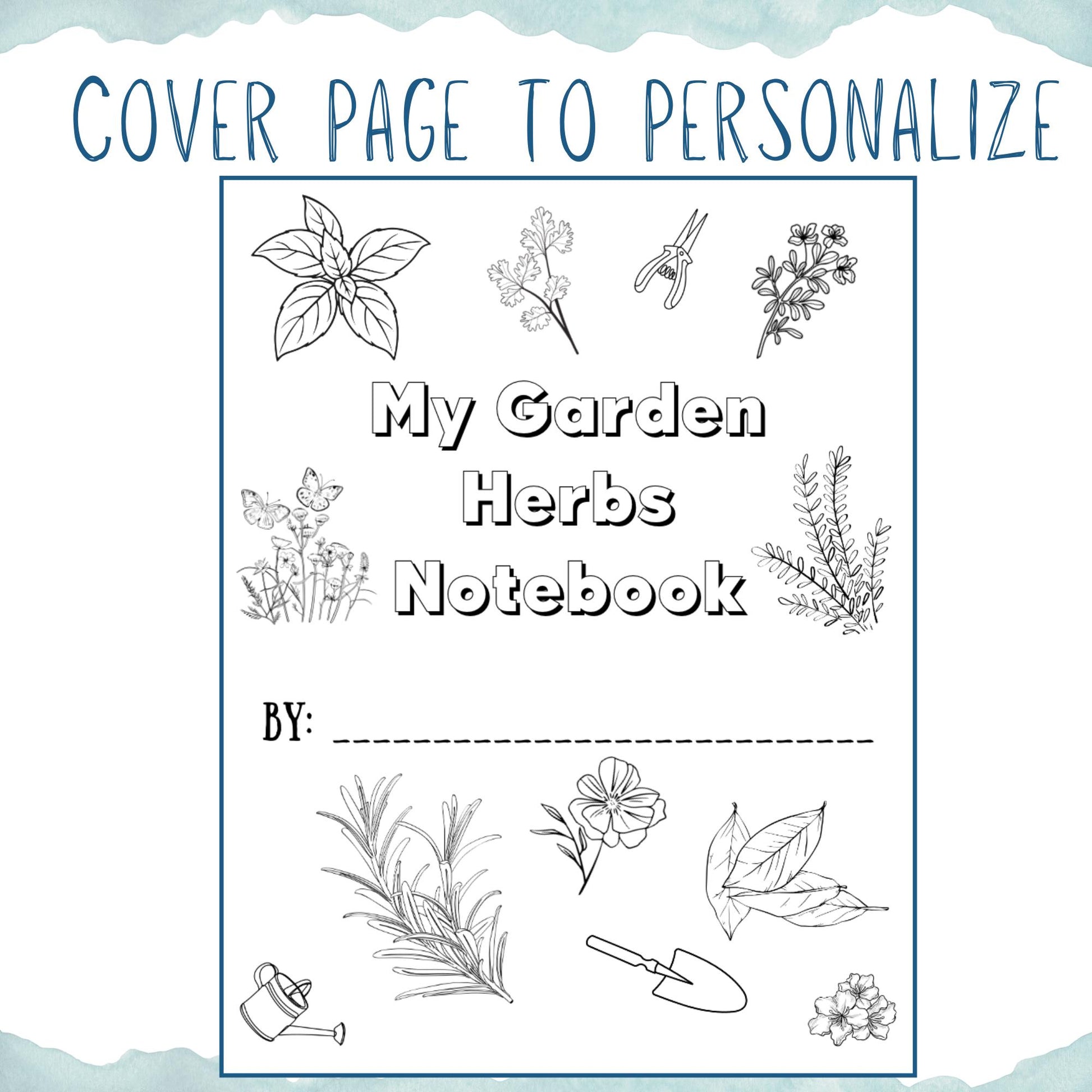 HUGE Homeschool Garden Herbs Notebooking Journal 266 Pages Homeschool Nature Botany Mini Unit Study Coloring Pages Flashcards Curriculum