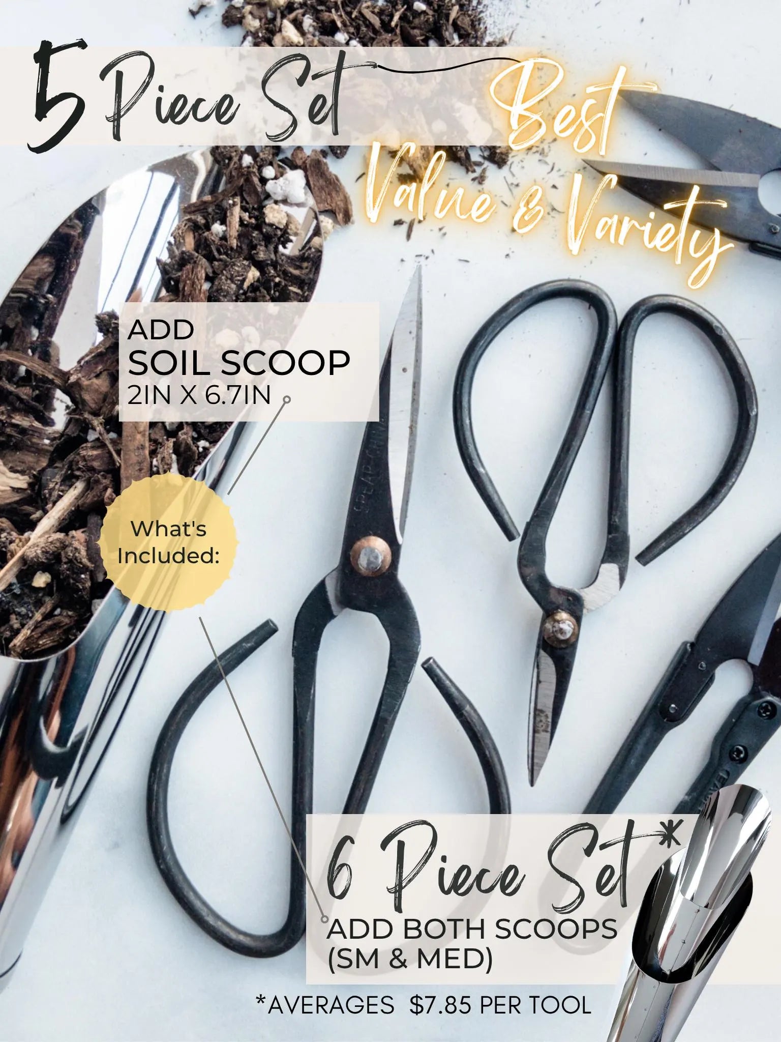 Scissors & Pruners Set | Houseplants and Gardening | A must-have plant tool and accessory for plant lovers | A perfect plant gift | 3 tools