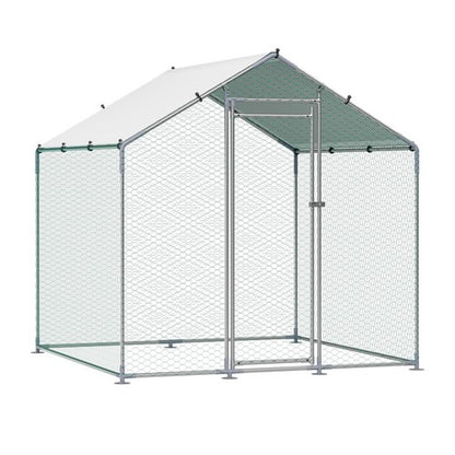 Metal Chicken Coop 6.56x6.56x6.56