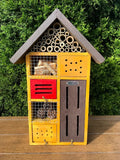Holiday Pollinator Hotel Multi room House - Leaf Cutter & Mason Bees Insect Habitat Native Gardens Organic Gardening Gardener Nature Gift