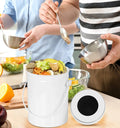Compost Bin with Lid and 1.3 Gallon Compose Spare Charcoal Filter Utopia Kitchen