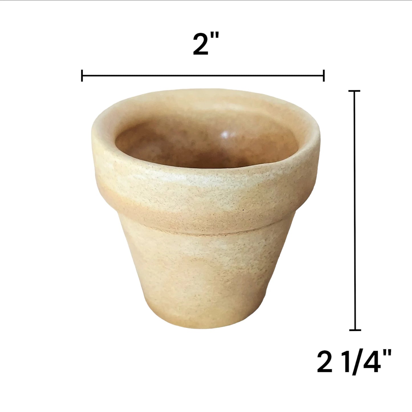 Small Ceramic Pots / 2 inch Flower Pot / Leaf Starter / Seed / Cuttings / Windowsill / Tiny Planters / Plant Lover Gift / Cactus / Air Plant