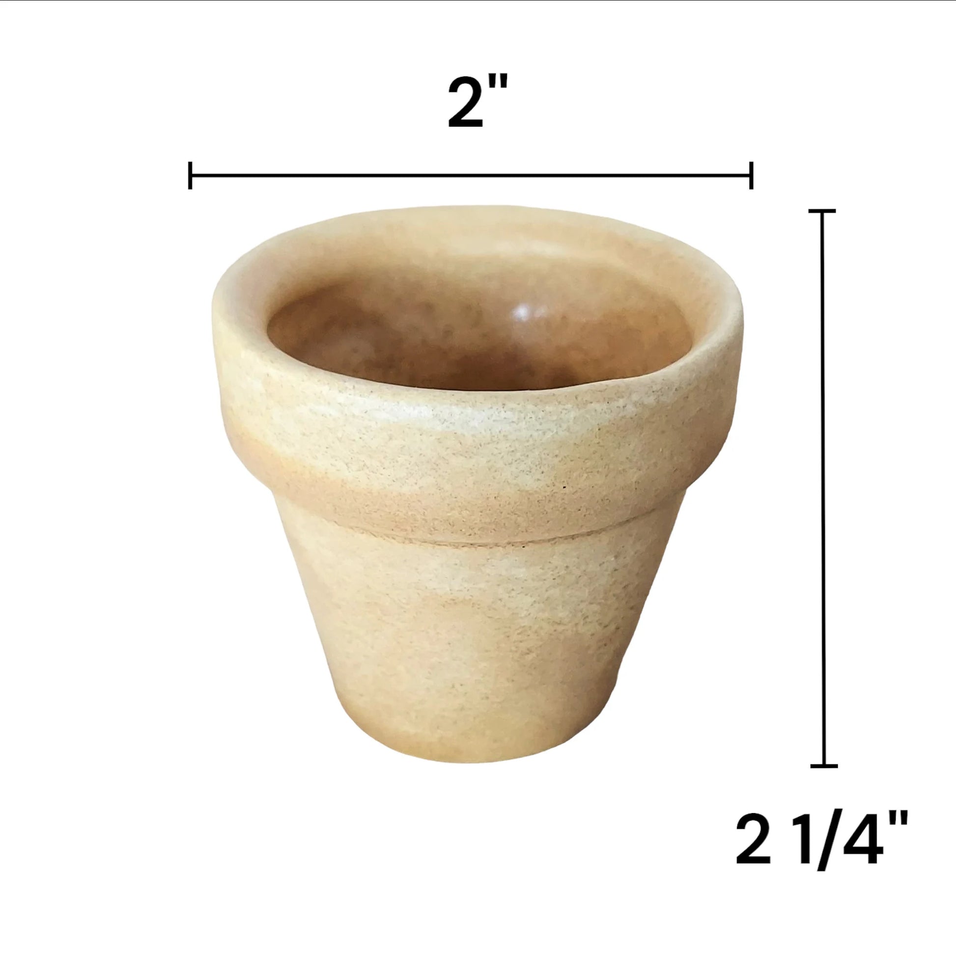 Small Ceramic Pots / 2 inch Flower Pot / Leaf Starter / Seed / Cuttings / Windowsill / Tiny Planters / Plant Lover Gift / Cactus / Air Plant
