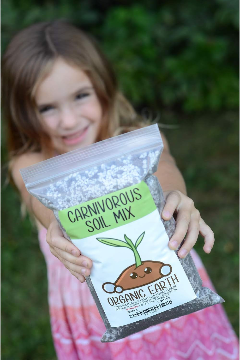 Carnivorous Plant Soil Mix 1 QT - Plant Food Peat Moss & Perlite for Carnivorous Plants - Terrarium Soil, Pitcher Plant Soil, Venus Fly Trap Soil