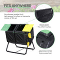 Compost Tumbler Bin 37Gal Outdoor Composter Fast Create Fertile 360°Dual Chamber
