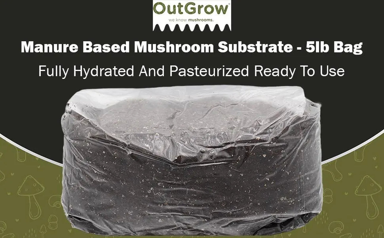 Manure Based Mushroom Substrate - 5lb Bag