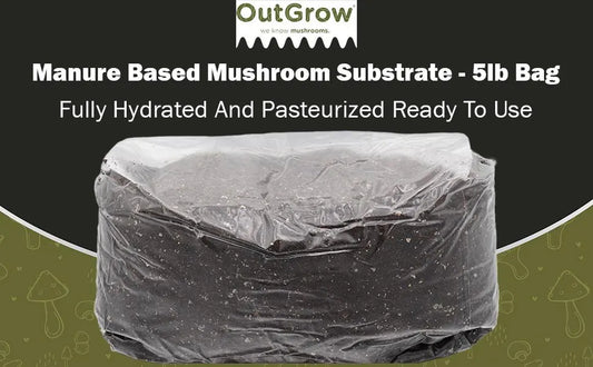 Manure Based Mushroom Substrate - 5lb Bag