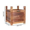 Heavy Wooden Planter Trough Planting Box Raised Garden Bed Plant Pot In/Outdoor