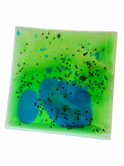 Sensory Squish Mat: Liquid Motion Fidget Toy, Color Mixing