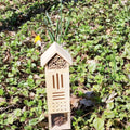 Best-Seller Wooden Insect Hotel for Bees, Butterflies, & Ladybugs, Hangable or Stakable Garden Beehive Gift