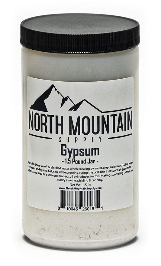 - GY-1.5lb Food Grade Calcium Sulfate (Gypsum) (1.5 Pounds)
