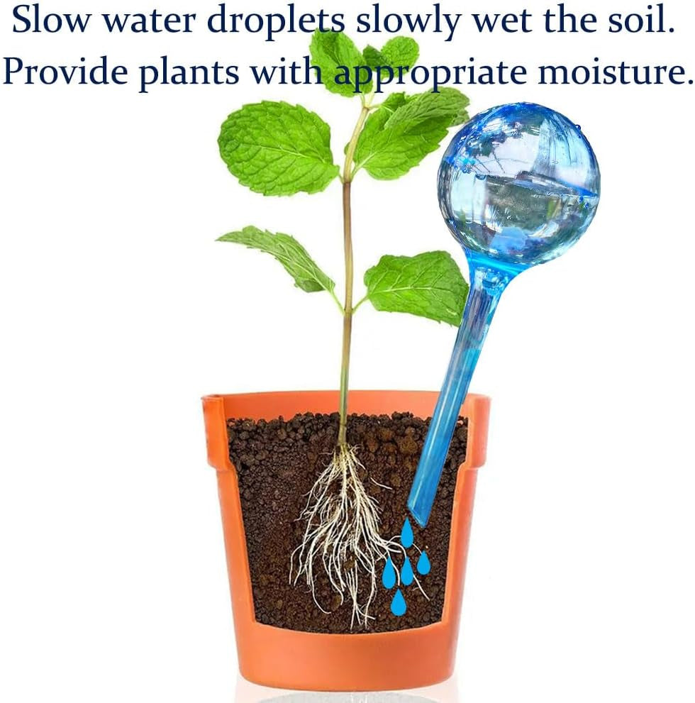 Self Watering Globes for Plants - 10pcs Automatic Watering Bulbs for Indoor & Outdoor Potted Plants, Vacation Plant Care, Water Conservation Device