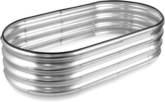 Raised Garden Bed,Galvanized Raised 4×2×1ft Planter Boxes Outdoor with Easy Assembly, Large Garden Bed for Vegetables, Fruits, Flowers