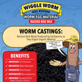 Wiggle Worm Raised Bed Mix with Worm Egg Material and Worm Castings, 40lbs